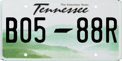 TN license plate B0588R