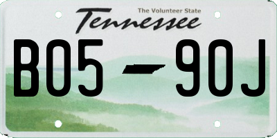 TN license plate B0590J