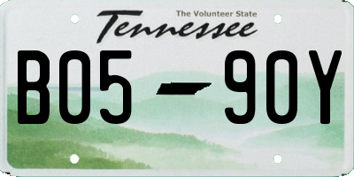 TN license plate B0590Y