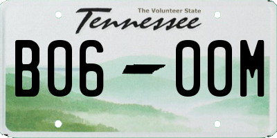TN license plate B0600M