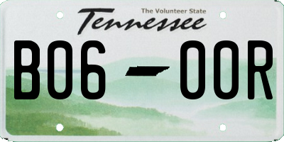 TN license plate B0600R