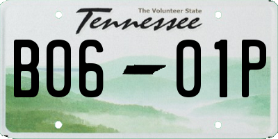 TN license plate B0601P
