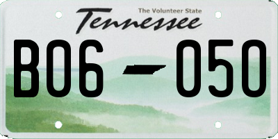TN license plate B0605O
