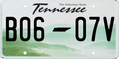 TN license plate B0607V