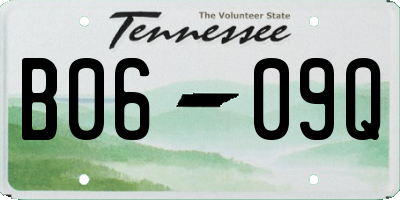 TN license plate B0609Q