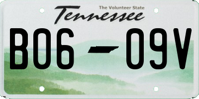 TN license plate B0609V