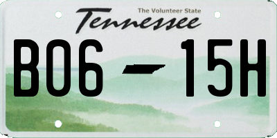 TN license plate B0615H