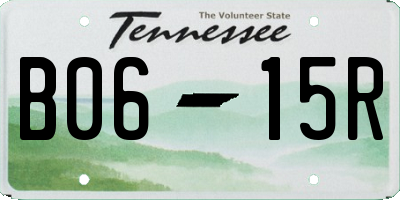 TN license plate B0615R
