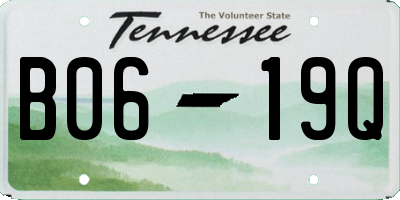 TN license plate B0619Q