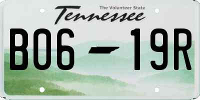 TN license plate B0619R