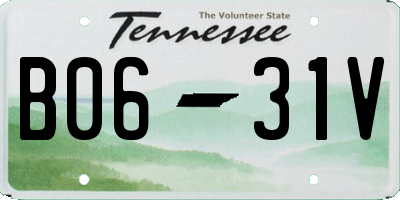 TN license plate B0631V
