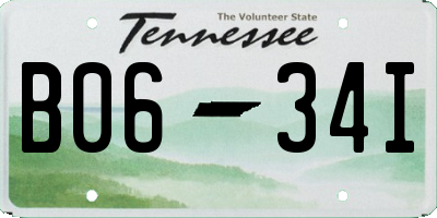 TN license plate B0634I