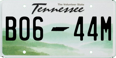 TN license plate B0644M