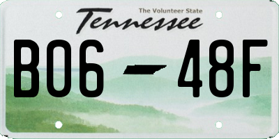 TN license plate B0648F