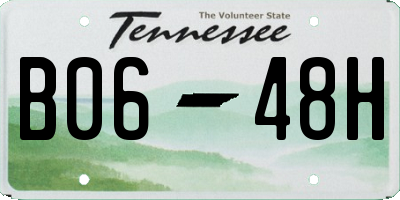 TN license plate B0648H