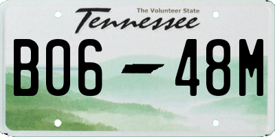 TN license plate B0648M