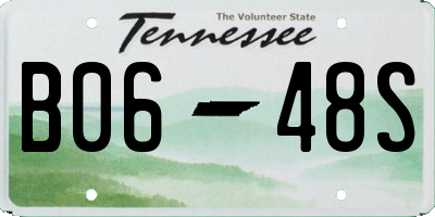 TN license plate B0648S
