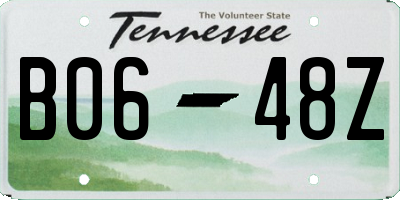 TN license plate B0648Z
