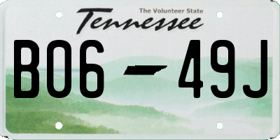 TN license plate B0649J