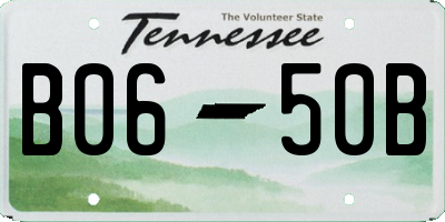 TN license plate B0650B