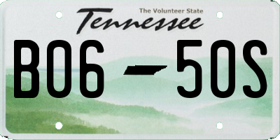 TN license plate B0650S