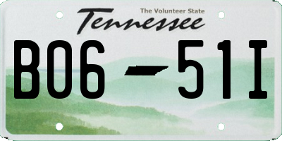 TN license plate B0651I