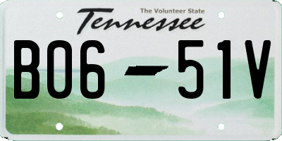 TN license plate B0651V