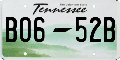 TN license plate B0652B