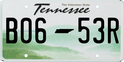 TN license plate B0653R