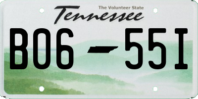 TN license plate B0655I