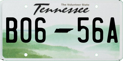 TN license plate B0656A