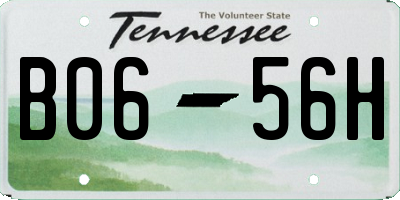 TN license plate B0656H