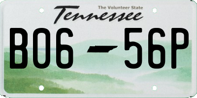 TN license plate B0656P