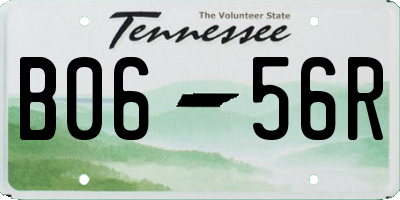 TN license plate B0656R