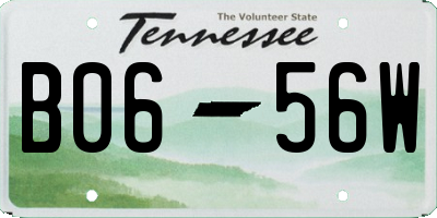 TN license plate B0656W