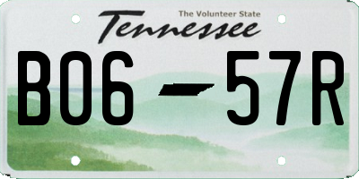 TN license plate B0657R