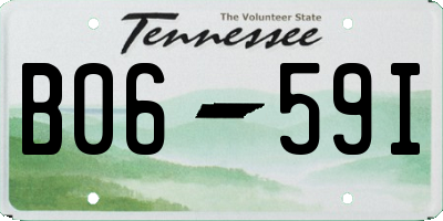 TN license plate B0659I