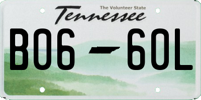 TN license plate B0660L