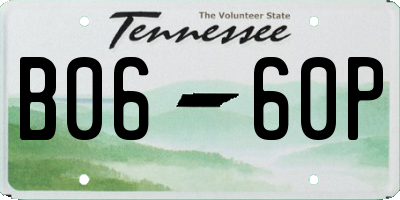 TN license plate B0660P