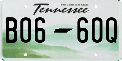 TN license plate B0660Q