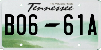 TN license plate B0661A