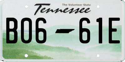 TN license plate B0661E