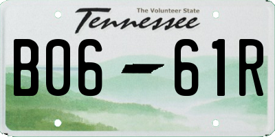 TN license plate B0661R