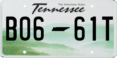 TN license plate B0661T