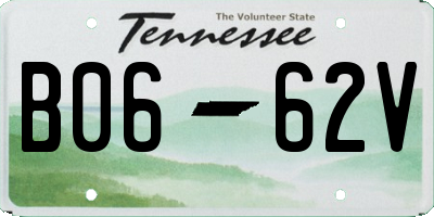TN license plate B0662V