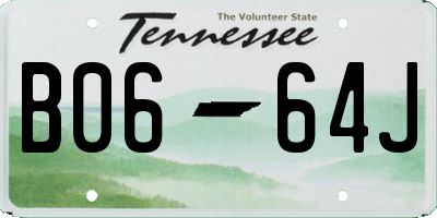 TN license plate B0664J