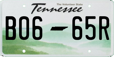TN license plate B0665R