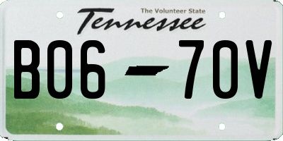 TN license plate B0670V