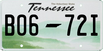 TN license plate B0672I