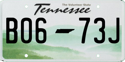 TN license plate B0673J